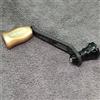 Yhenlovtt Pomello Salamandura in fibra di carbonio con manico singolo per Daiwa Fuego con mulinello Prorex Plus compatibile con pesca di ricambio, parte Lt (oro chiaro)