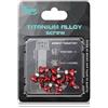 Yhenlovtt Mountain for Bike (12 pezzi) 9 mm disco in acciaio inox X Brake Scre per M5 T25 Torx compatibile con bulloni di bloccaggio (rosso)
