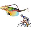 Genérico Occhiali da ciclismo, occhiali da sole con visiera per corsa, a specchio, protettive, alla , per ciclismo, escursionismo, guida, corse, festival