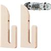 Jlobnyiun Portaskateboard,1 paio di supporti in legno robusto | Scaffale e supporto per lo skateboard e lo snowboard | per casa garage soggiorno camera da appartamento