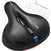 Jesustree Sella Per Bicicletta Comoda, Sella Bici Morbida Memory Foam, Sellino con Sfera Ammortizzatore a Doppia Molla, Ergonomica, Traspirante, per Bici da Strada, City Bike, MTB per Donna Uomo