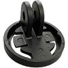 Yhenlovtt Supporto per computer da bici per dispositivi a quarto di giro compatibile con supporti standard per luci da bicicletta Adattatore ABS nero per Cyc (A)