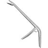 Yhenlovtt Compat da pesca in acciaio inox con ganasce seghettate, strumento di rimozione dell'amo, impugnatura a grilletto a molla, portatile, 114 g, per sganciare pinze (argento)