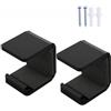 Generico Supporto per mazza da hockey - Espositore orizzontale per montaggio a parete in acrilico 2 pezzi 4,3x4x3,3 cm | Supporto per espositore per bastoncini da hockey con cuscinetto antigraffio | Sport salv