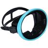 EfforPrac 1 maschera da snorkeling HD con vetro temperato resistente ai graffi, gonna in morbido silicone per una vestibilità comoda, ideale per immersioni subacquee e sport acquatici, blu (solo adulti nero)