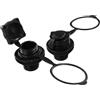 Yhenlovtt Tappi per ugello in PVC per gommoni gonfiabili, confezione da 2 pezzi, con vite e filettatura zattera da 22 mm (2 pezzi)