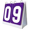 WANGSHAOWEI Segnapunti Tabellone segnapunti Sportivo da Tavolo, Ribaltabile, contapunti(Purple)
