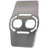 Getdoublerich Spessori per tacchetti per mountain bike in lega Ti per pedali SPD, antiscivolo, resistenti all'usura, ultra leggeri, 11 g, argento, 3,8 x 3,3 cm, 2 pezzi