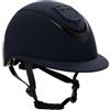 Equestro Cap donna con visiera larga e logo embossed NAVY (S (52-54 CM))