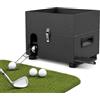 Aredwhiterui Dispenser Semiautomatico per Palline da Golf, Box Lanciatore in Acciaio, Supporto di Ricarica da 50 Palline per Atleti, Amatori, Coach e Reti da Pratica
