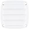 Yhenlovtt Griglia di ventilazione in plastica da 7,6 cm, per barca, yacht, scafo, con piastra di ventilazione e 2 prese d'aria resistenti alle intemperie, design 83 x 83 x 15 mm (bianco)