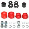 Yhenlovtt Set completo per la ricostruzione dello skateboard, composto da boccole, coppe rigide pivot cilindriche e antiurto, parti 90a, longboard e camion, conico, per la sostituzione (rosso
