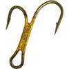 NINMORTH 20 ami da pesca doppi in acciaio al carbonio con spinato dorato, per luccioperca, dimensioni e pesi misti