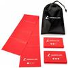 Adrenaline Set 3 Bande Elastiche in TPE, Resistenza Leggera, Media e Pesante, 120 cm, per Fitness, Yoga, Pilates e Fisioterapia, con Sacca in Nylon