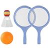 Yunmeryker Set da Tennis/Badminton per Bambini, Racchetta da Badminton con Palla E Volano, Set di Racchette da Tennis Doppie per Sport, per Ragazze, Blu