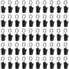 ALLisWE 50 Pezzi Clip per Tende con Ganci Mollette in Acciaio Inox per Tendaggi Multifunzione Antiruggine Clip Tenda Doccia in Metallo per Ufficio La Decorazione Domestica Luci Stringa Carte Foto