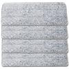 Venteo - scopa autodetergente con secchio a doppio scomparto, scopa a testa girevole e salviette in microfibra (set di 4 salviette in microfibra)