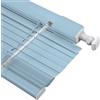 Generico Tende Veneziane in Alluminio per Interno Finestre, Senza Foratura, Tende Orizzontali Oscuranti a Lamelle da 25mm, Privacy e Protezione, per Finestre e Porte di Casa o Ufficio(Light Blue)