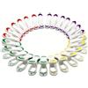 Maishijie Confezione da 24 mollette per bucato con impugnatura morbida, multicolore, robuste e antiscivolo, in plastica per asciugare i vestiti (Multicolore-02)