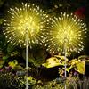 flintronic Flintronnic Luci Solari Esterno, 2 Pezzi 150 LED Firefly, IP65 Impermeabili Lampade Solari, Decorazioni Del Percorso Giardino
