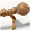 Gormena Bastone Tenda Estensibile Effetto Legno,Lunghezza 82-218 Cm