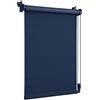 OBdeco Tenda a rullo oscurante termica, 45 x 160 cm, larghezza tessuto 41 cm, blu scuro, senza fori, con rivestimento dello stesso colore, protezione solare per finestre e porte Oeko-TEX Standard 100