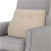 GOFORIT Cuscino ergonomico per poltrona, cuscino lombare in memory foam a doppio strato, morbido e di supporto, per anziani, sollievo dal mal di schiena, lavabile, per letto, divano, beige