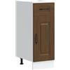 vidaXL Base da Cucina Kalmar Rovere Marrone in Legno Multistrato, Mobile Base lavello, Mobile Cucina Base con cassetto, Mobile Base lavello