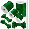 LEREATI Filo Nylon per Braccialetti 2mm x 100m Coda di Topo Cordoncino per Collane Filo Non Elastico per Braccialetti Resistente Filato Gioiello, Filo per Macrame, Perline, Fai da Te (Verde Erba)