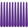 BRUBAKER Candele Coniche Premium Viola - 50 pezzi - fino a 7,5 Ore di Combustione per Candela - Set di Candele da Tavolo da 24 cm per Candelieri e Lampadari - Candele Portacandele