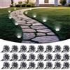 LOTMOS Luci Solari da Giardino, 24 Pezzi Faretti Solari a Led da Esterno Sepolta Impermeabile IP68, 8 LED Lampade Luce Solare da Terra Decorazione per Cortile Vialetto Prato Paesaggio, Bianco Freddo