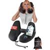 FLOWZOOM AIR Cuscino da viaggio gonfiabile con cappuccio Nero, Taglia M