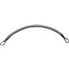 PTNKUIIY 2 manici in pelle PU con moschettone - 30 cm manico corto per borsa - Maniglia di ricambio in pelle per borse borsa grigio