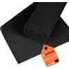 WEEWAM Tappetino Antiscivolo Rivestimento per Cassetti Cucina, Weewam 30 cm x 600 cm (XXL) Rotolo Antiscivolo EVA non Adesivo, Fodera Protezione interno Mobili Armadio Ripiani Bicchieri Scarpiera (Nero)