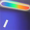 LEZOE Plafoniera RGB LED dimmerabile con telecomando, 24W 3000LM 2700K-6500K, Lampada LED, pannello luminoso da soffitto per ufficio, cucina, soggiorno, camera da letto 60x20x2,9cm ovale