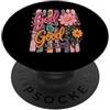 God Is Good Cute Floral Sapphire Star Dio è buono tutto il tempo Bibbia cristiana Verse carino floreale PopSockets PopGrip Adesivo