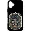 Jimbeels Custodia per iPhone 16 Plus Old Forest Hours bosco felci funghi