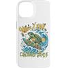 Forofo 100 Custodia per iPhone 14 Divertente tropicale Surfing Sea Turtle Summer Beach Vacation