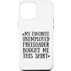Happy Father's Day Pet Paw Baby Freeload Custodia per iPhone 12 Pro Max 3 Il freeloader disoccupato preferito di mio padre mi ha comprato questo