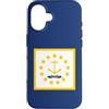 Flags and Symbols Custodia per iPhone 16 Bandiera dello stato del Rhode Island