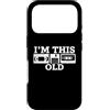 Funny 80s Saying & Funny 80s Designs Custodia per iPhone 17 Pro I' m This Old - Funny Saying Cassette Novità Umorismo Retro anni '80