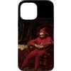 Art Pop Mobile Gallery Custodia per iPhone 13 Pro Max Sad Court Jester Stancyk Seduto Polacco Rosso Fool Belle Arti