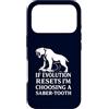 Funny Paleontology Big Cat Prehistoric C Custodia per iPhone 17 Pro Dente a sciabola Tiger Evolution Reset Vintage Umorismo amante degli animali