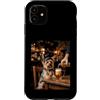 Yorkie Pub Paws Custodia per iPhone 11 Divertente Yorkie Dog Bere Birra al Pub