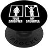 Cheer Captain And Cheerleader Gifts For Cheerleader Tua Figlia Mia Figlia Mamma Divertente Cheerleading PopSockets PopGrip Adesivo