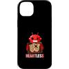 Matching Red Color Graphic Tee Custodia per iPhone 14 Plus Colore rosso costruito grafico rosso senza cuore