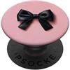 pink cute theme Girly || Fiocco Acquerello || Coquette || Fiocco Estetico Nero PopSockets PopGrip Adesivo