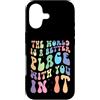 Motivational Quote Gift For Women Men Ki Custodia per iPhone 17 Il mondo è un posto migliore con te in esso regalo motivazionale
