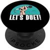 Karaoke Gifts Let's Duet Karaoke PopSockets PopGrip Adesivo