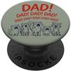 Funny Dad Yelling Cats Funny Cat Dad Yelling Cats Father's Day PopSockets PopGrip Adesivo
